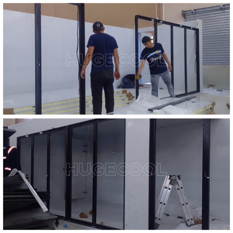 Display walk in cooler with customized glass door 30*75''